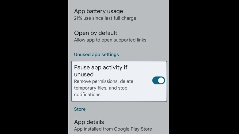 pause app activity screenshot