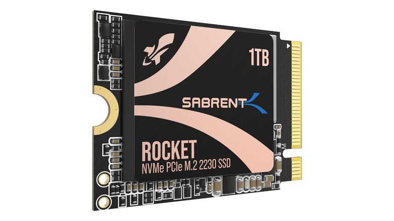 Sabrent Rocket 2230 SSD on display