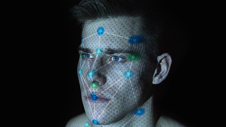 Facial recognition software mapping