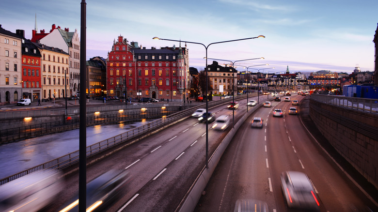 Highway in Stockholm, Sweden