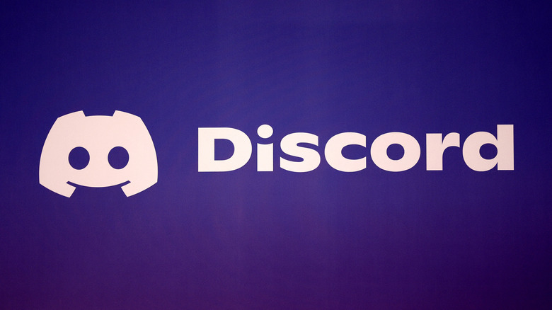 The Discord logo being displayed on a purple background