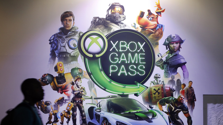 Xbox Game Pass logo with various games