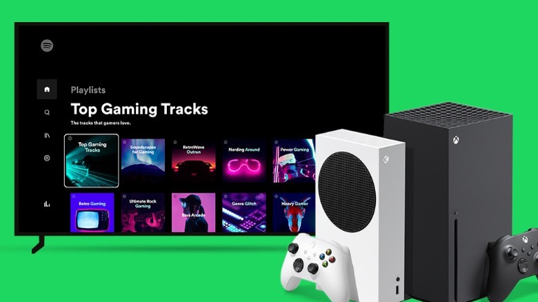 The Spotify app on Xbox with Xbox consoles