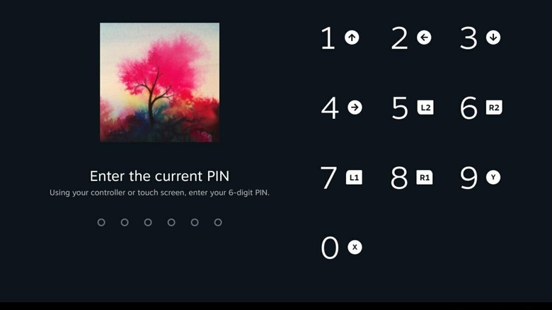 Steam Deck lock screen