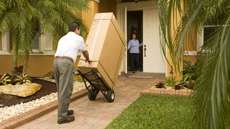 television delivered to doorstep