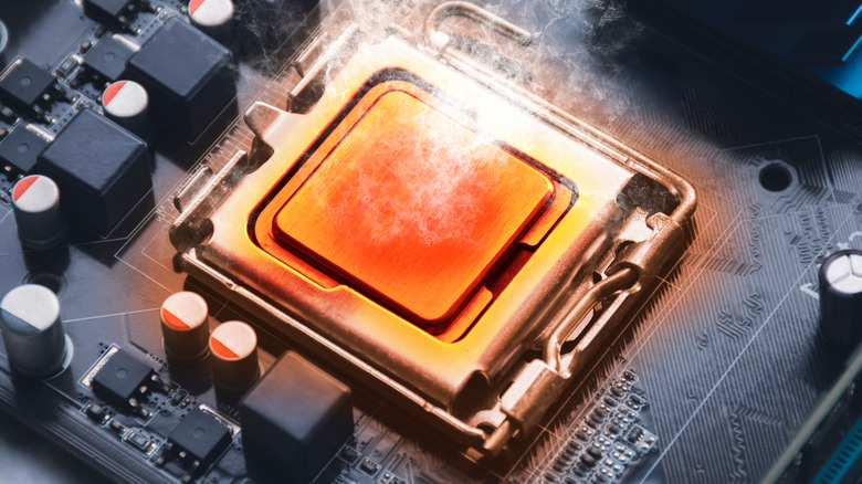 CPU running hot illustration