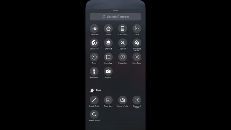 iPhone lock screen controls