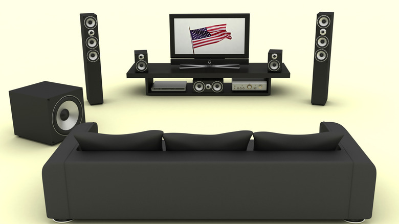 image of a surround sound setup