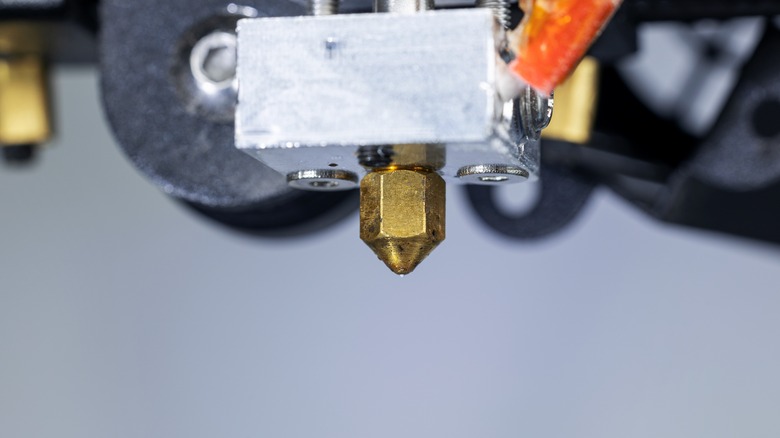 Typical 3D printer hotend