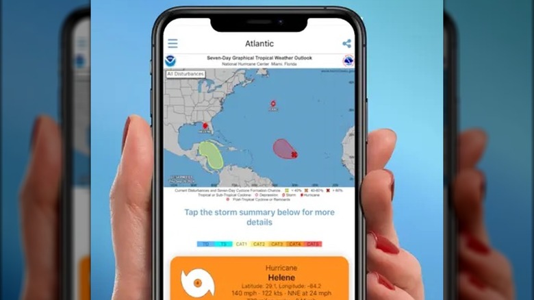 Tropical Hurricane Tracker app