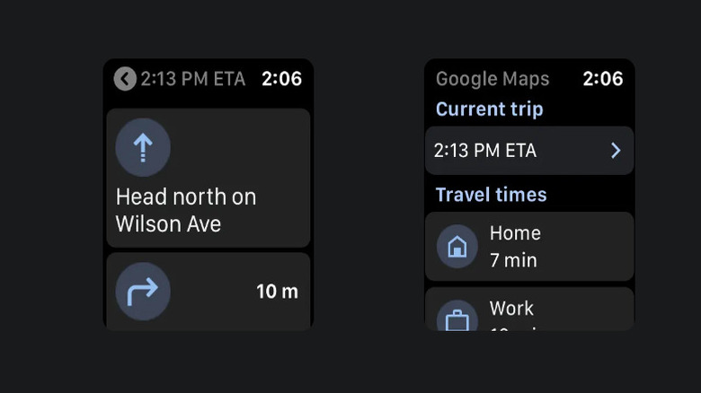 google maps on apple watch