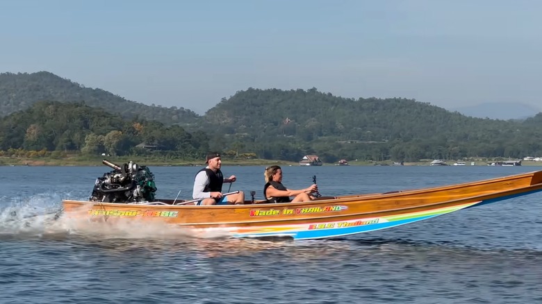 Thai long tail boat