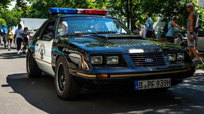 A California Highway Patrol Ford Mustang SSP