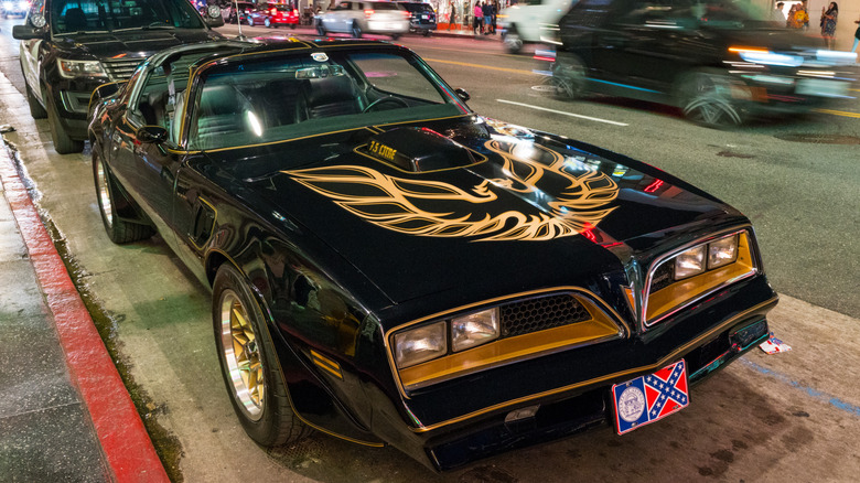 Smokey and the bandit replica Trans Am parked on street