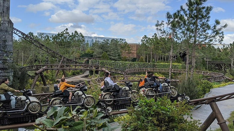 Hagrid's Magical Creatures Motorbike Adventure coaster