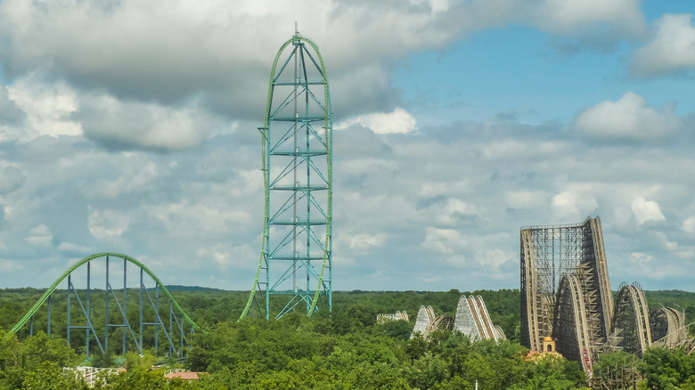 Kingda Ka in the distance