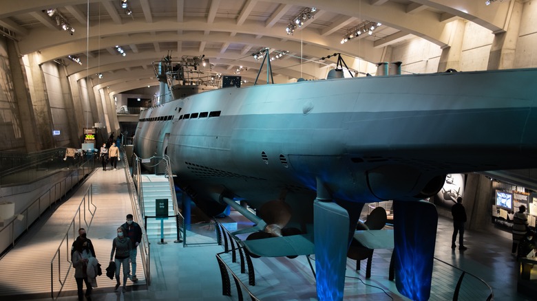 a u-boat in museum