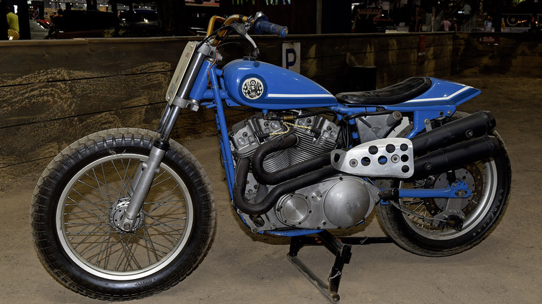 Blue Harley-Davidson XR750 