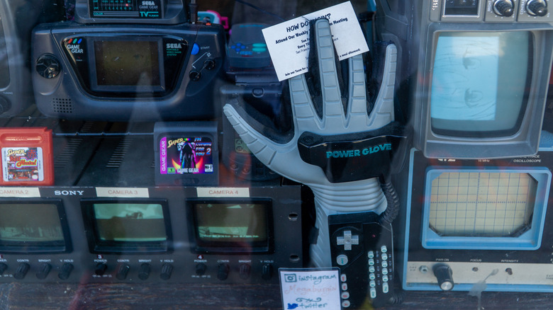 Nintendo Power Glove in store window