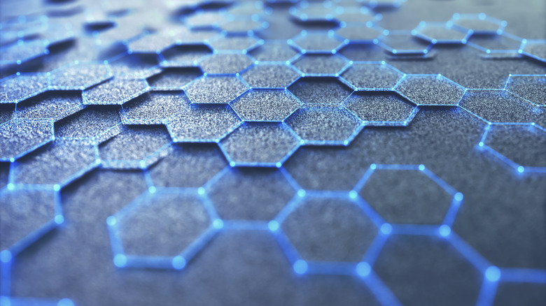 conceptual image of graphene sheet