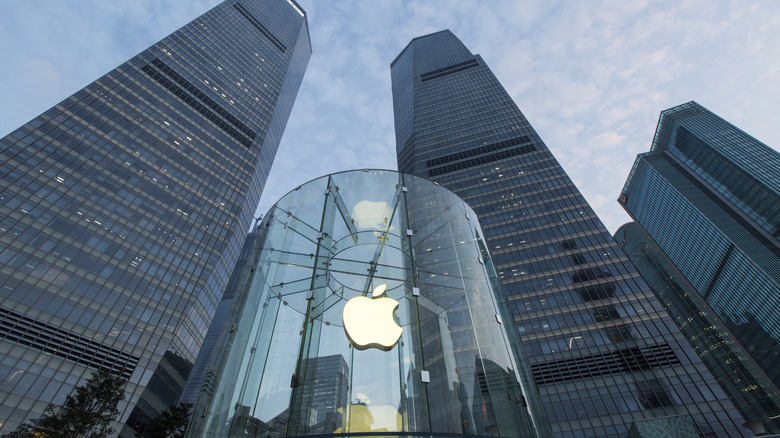 an Apple Store in Shanghai