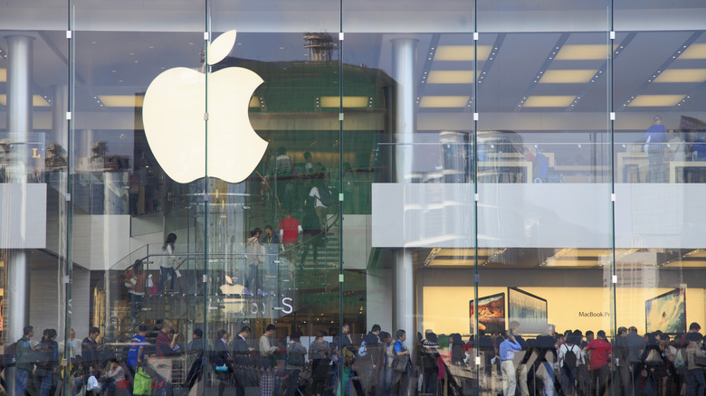 an Apple Store in Hong Kong