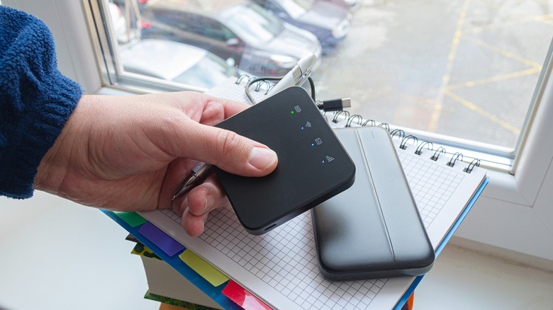 portable router in hand