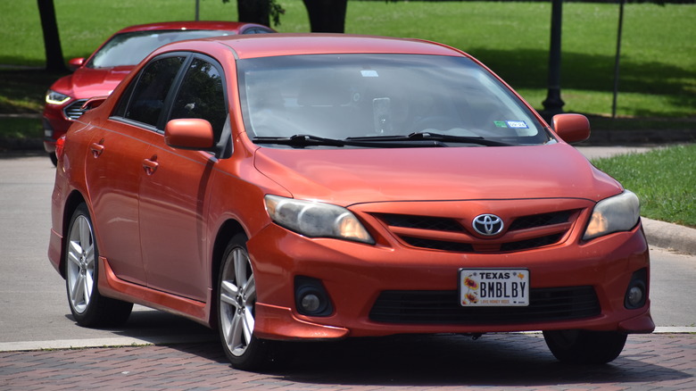 Toyota Corolla driving