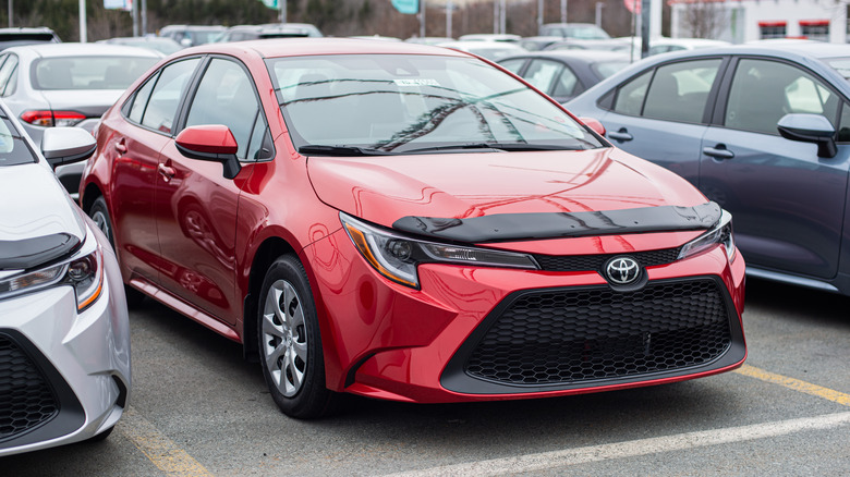 Toyota Corolla at dealership