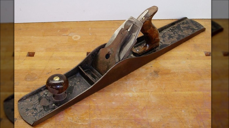 A Stanley No. 7 jointer plane