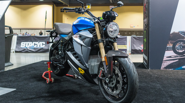 The Energica EsseEsse9 on display