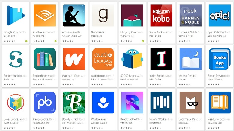 Play Store reading apps