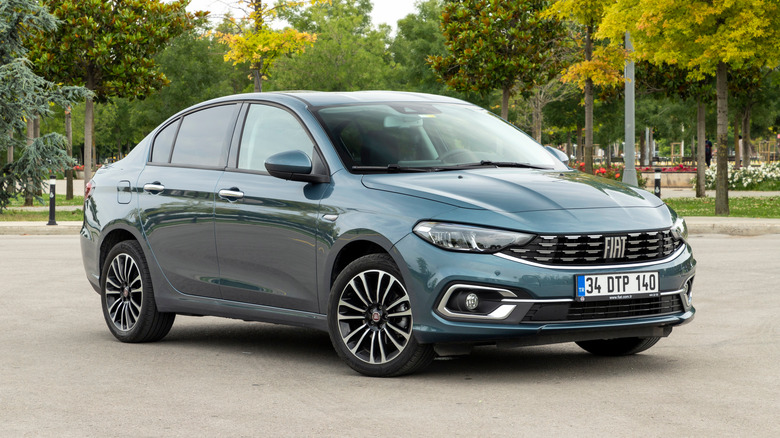 Fiat Tipo parked in a parking lot