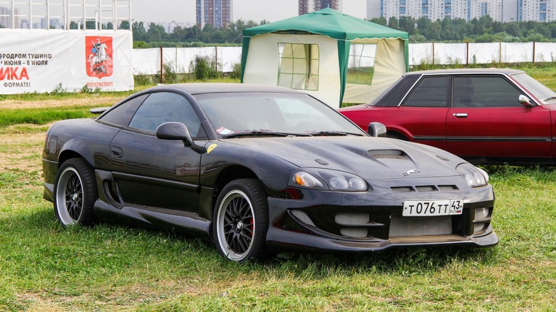 Black Dodge Stealth on grass