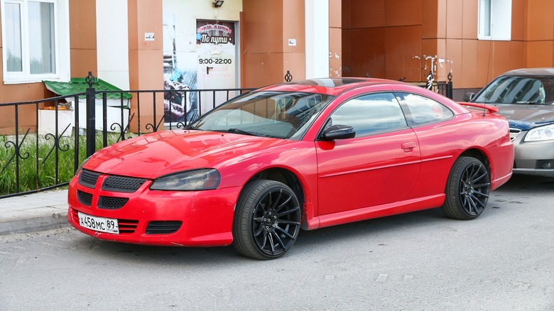 Dodge Stratus parked on street