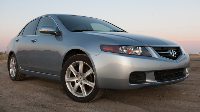 Silver Acura TSX