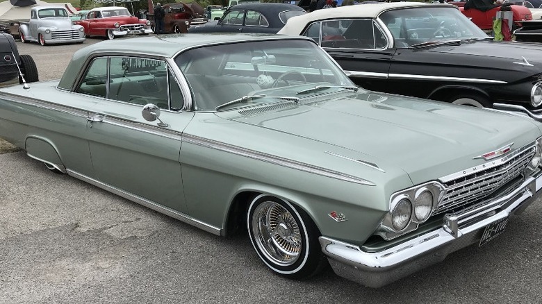 Green 1962 Chevy Impala lowrider