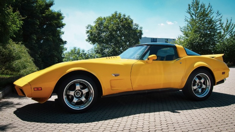 Yellow 1980 Corvette