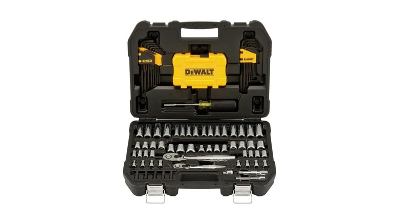 108-Piece Mechanics Tool Kit and Socket Set (¼-inch and ⅜-inch drive)