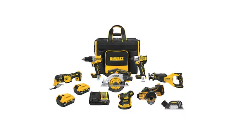 a 7-tool DeWalt kit