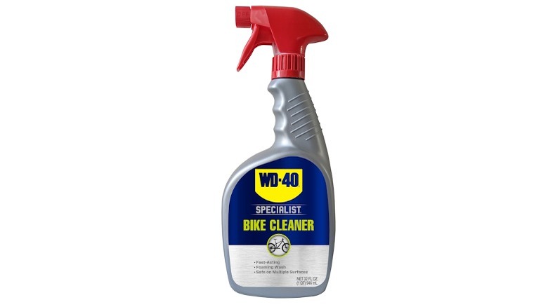 Spray bottle of WD-40 Bike Cleaner