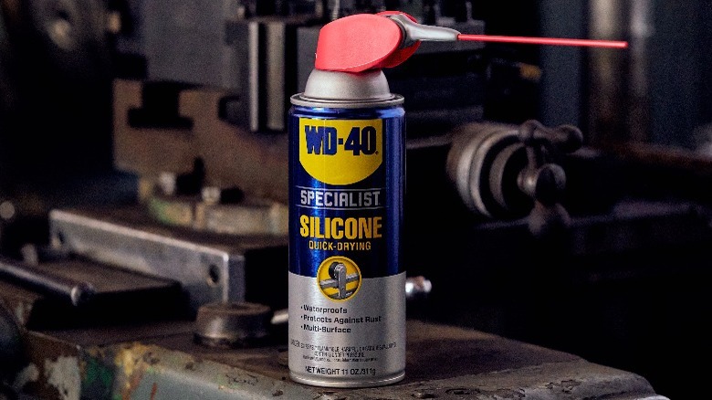 A bottle of WD-40 Silicone