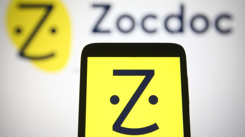 ZocDoc app open on android