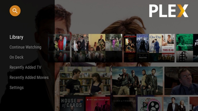 Plex home screen