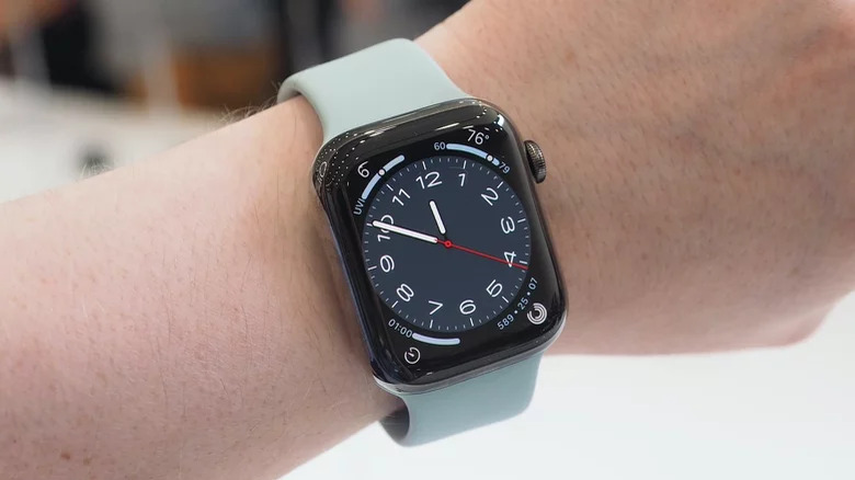 Series 8 Apple Watch on a wrist