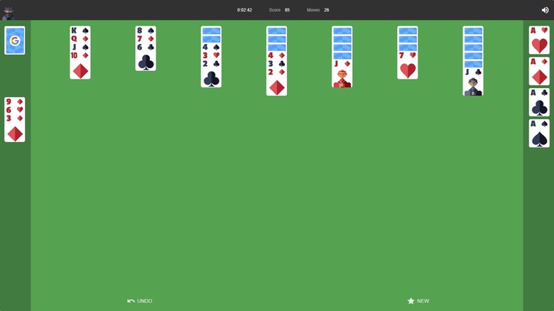 Google Solitaire Doodle