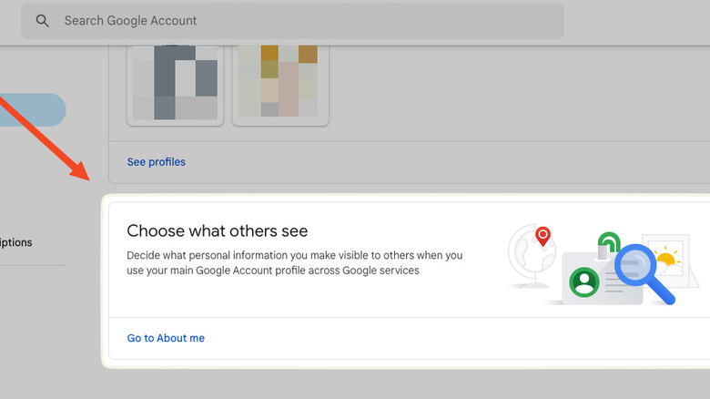 Personal information Google account