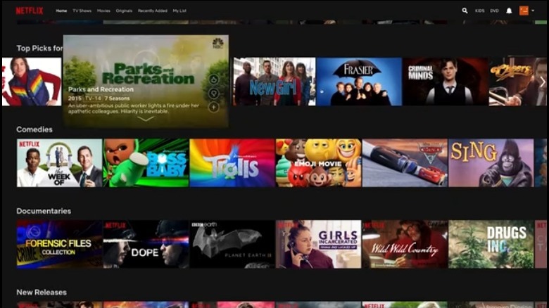 Netflix recommendation system