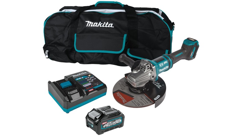 Makita XGT angle grinder