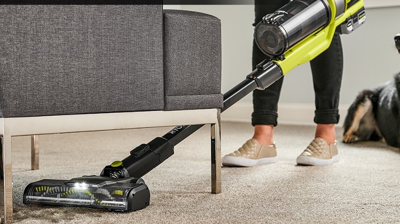 18V ONE+ HP Brushless Stick Vacuum under couch